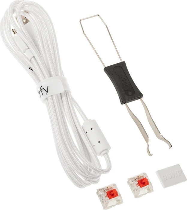 Xtrfy K5 Compact, LEDs RGB, hot-swap, weiß/transparent, Kailh KT RED, USB, DE
