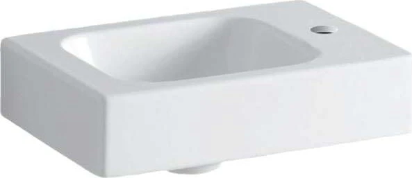 Geberit iCon Handwaschbecken 38cm, Hahnloch rechts, weiß