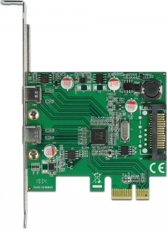 DeLOCK 2x USB-C 3.0, PCIe 2.0 x1