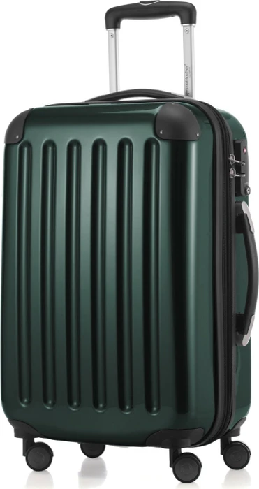Hauptstadtkoffer Alex TSA Spinner erweiterbar 55cm waldgrün glänzend