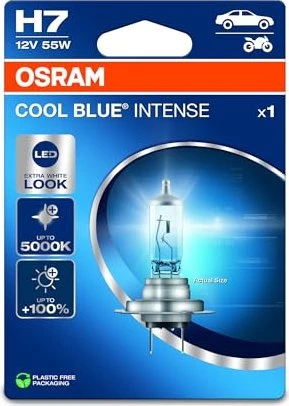 Osram Cool Blue Intense (Next Gen) H7 55W, 1er-Pack Faltschachtel