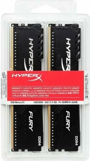 Kingston FURY schwarz UDIMM 32GB Kit, DDR4-3600, CL18-22-22, 1RX8