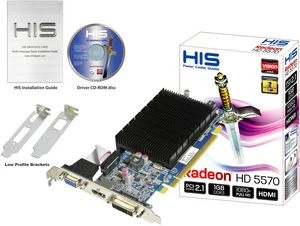 HIS Radeon HD 5570 Silence, 1GB DDR3, VGA, DVI, HDMI