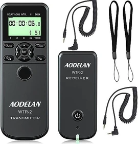 Aodelan WTR-2 Fernbedienung für Canon, Fujifilm, Olympus mit Sub-Mini Anschluss