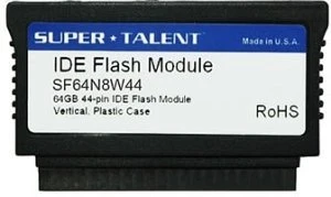 Super Talent FDM V3 IDE 44-Pin vertikal MLC, 16GB, proprietär / IDE / 44-Pin