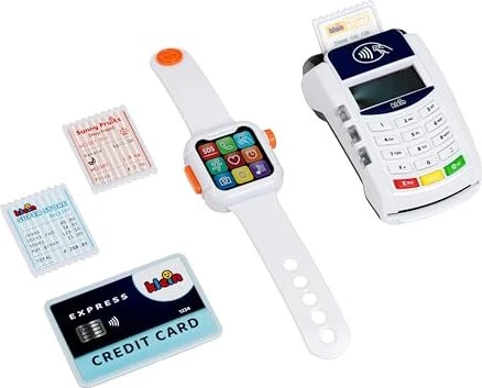 Theo Klein My Market PoS Terminal und Smart Watch, mit Licht, Sound und kontaktloser Bezahlfunktion