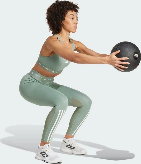 adidas Techfit Sport-BH silver green (Damen)