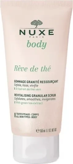Nuxe Rêve de Thé revitalisierendes Duschpeeling mit grünem Tee, 150ml