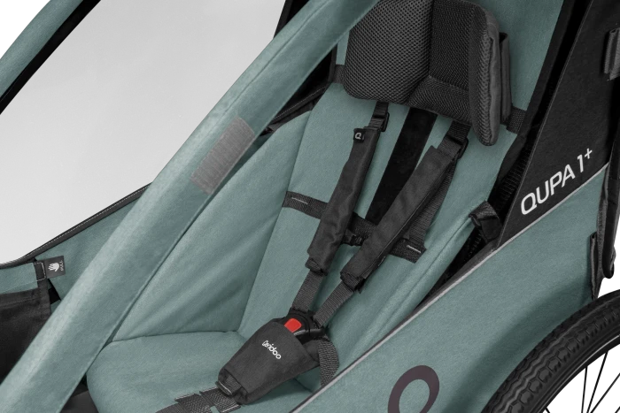 Qeridoo QUPA 1 Plus Fahrradanhänger mineral blue (Modell 2024)