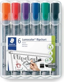 Staedtler Lumocolor Flipchartmarker 356 B sortiert, 6er-Set