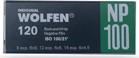 Orwo Wolfen NP100 120 SW-Negativfilm