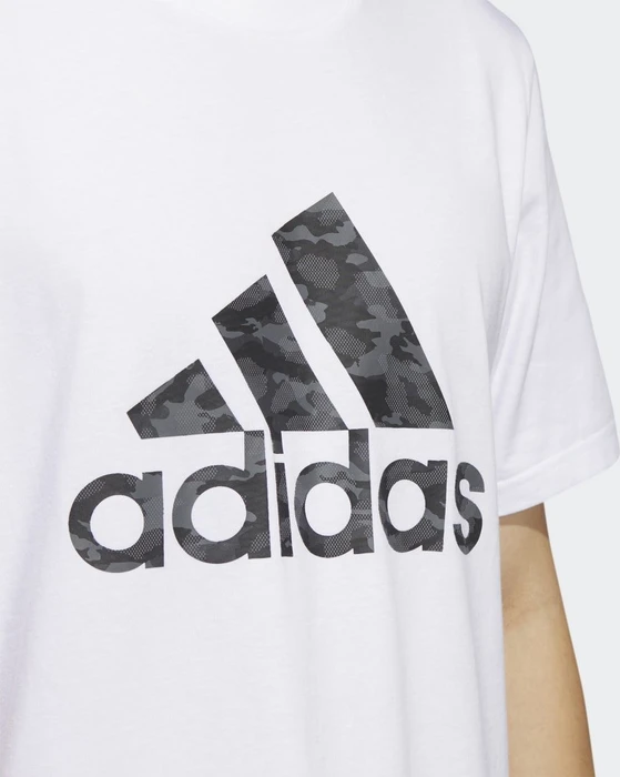 adidas Camo T-Shirt kurzarm weiß (Herren)