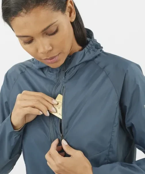 Salomon Bonatti Cross Wind Funktionsjacke midnight navy (Damen)