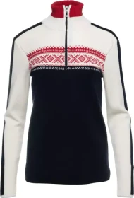 Dale of Norway Dystingen Strickpullover black/off white/raspberry (Damen)
