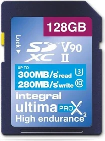 Integral ULTIMAPRO X2 R300/W280 128GB, UHS-II U3, Class 10