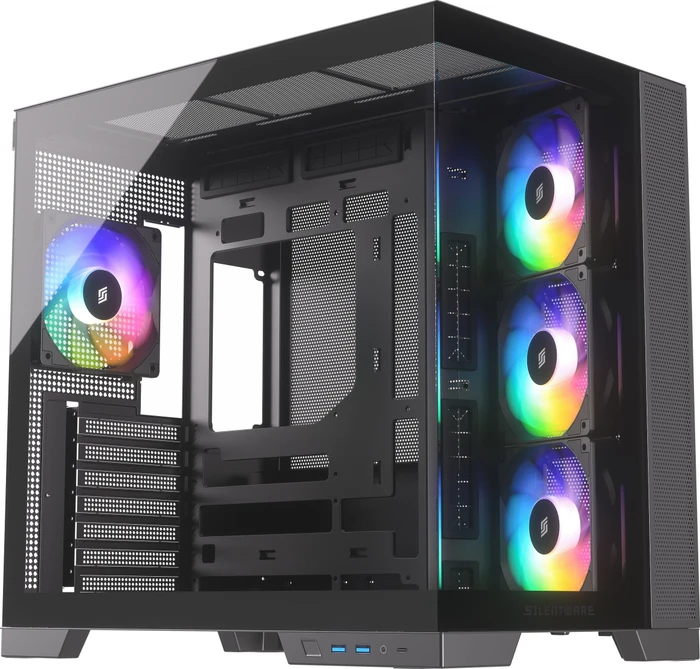 Silentware View A-RGB Black, Glasfenster
