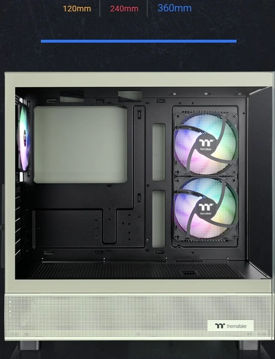 Thermaltake View 270 Plus TG ARGB Matcha Green, grün, Glasfenster