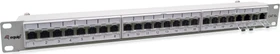 Equip Patchpanel Cat6a, Premium, geschirmt, 19", 24-Port, 1HE, 19", 1HE, grau