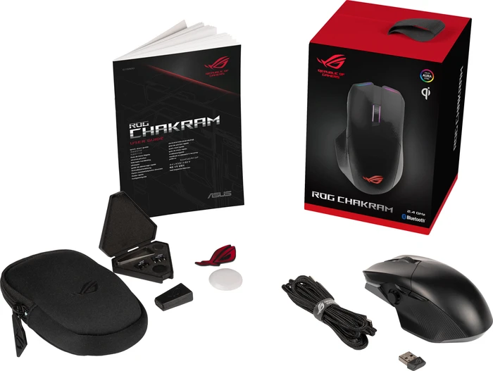 ASUS ROG Chakram, USB/Bluetooth