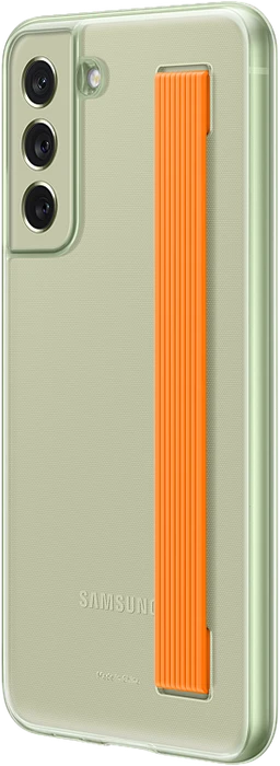 Samsung Slim Strap Cover für Galaxy S21 FE Olive