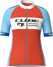 Cube Road/XC X Factory Racing Trikot kurzarm blue'n'orange (Damen)