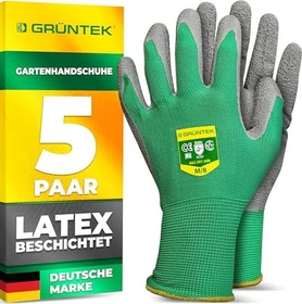 Grüntek Gartenhandschuhe M, 5 Paar