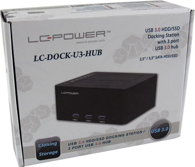 LC-Power LC-DOCK-U3-HUB Dockingstation, USB-B 3.0