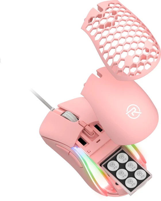 Rapture Venom V2 Gaming Maus rosa, USB