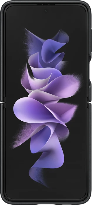 Samsung Leather Cover für Galaxy Z Flip 3 schwarz