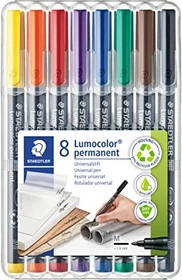 Staedtler Lumocolor 317 permanent mit braun sortiert, 8er-Set