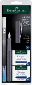 Faber-Castell Füller Grip 2010 grau, rechte Hand/linke Hand, mittel