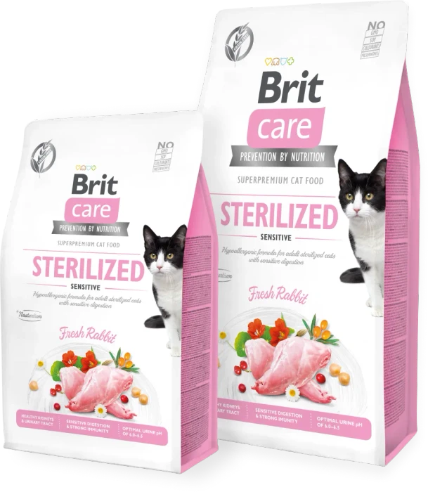 Brit Care Sterilized Sensitive, Hase, 2kg