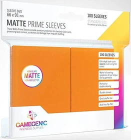 Gamegenic Matte Prime Sleeves orange, 100 Stück