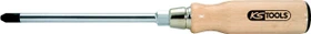 KS Tools ERGOTORQUE WOOD Pozidriv Schraubendreher, PZ2x100mm