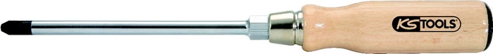KS Tools ERGOTORQUE WOOD Pozidriv Schraubendreher, PZ2x100mm