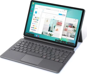 Samsung EJ-DT860 Book Cover Keyboard für Galaxy Tab S6, grau, US