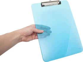 Maul MAULneon Klemmbrett, A4, blau/transparent