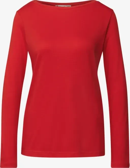 Street One Basic Shirt langarm racing red (Damen)