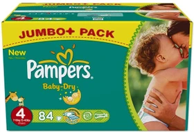 Pampers Baby-Dry Gr.4 Einwegwindel, 7-18kg, 31 Stück