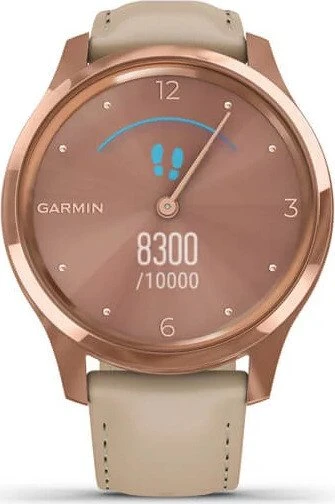 Garmin vivomove Luxe Aktivitäts-Tracker light sand/18k rose gold