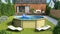 Karibu Modell 3 Frame Pool 502x502cm Vorschaubild