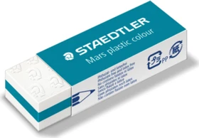 Staedtler Radierer Mars plastic colour, weiß/türkis