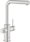 Grohe Blue Pure Minta Einzelarmatur mit herausziehbarem Mousseurauslauf supersteel Vorschaubild