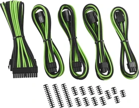 CableMod Classic ModMesh Cable Extension Kit, 8+6 Series, schwarz/hellgrün