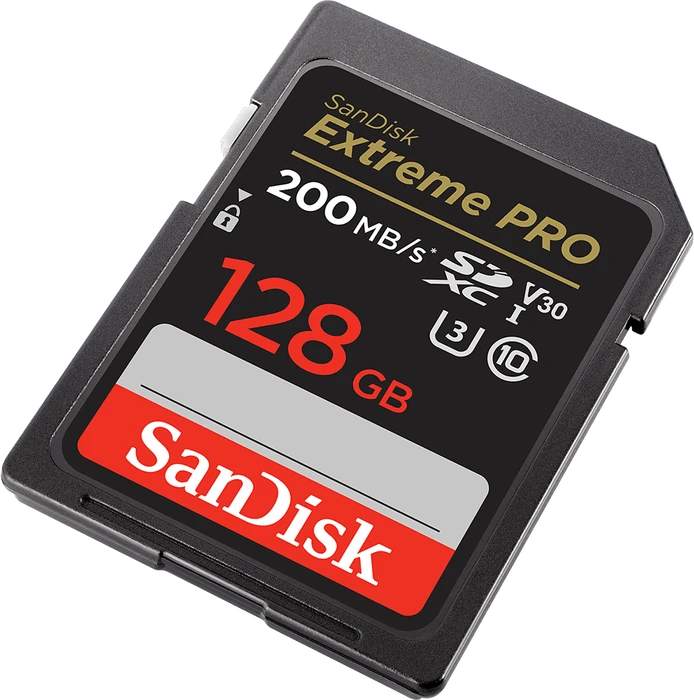 SanDisk Extreme PRO R200/W90 128GB, UHS-I U3, Class 10