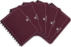 Oxford manageMe! Ringbuch mit vario-zipp, A4, bordeaux, inkl. 25 Klarsichthüllen