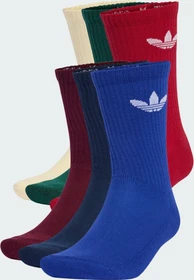 adidas Trefoil Cushion Crew Socken night indigo/collegiate green/maroon, 6 Paare