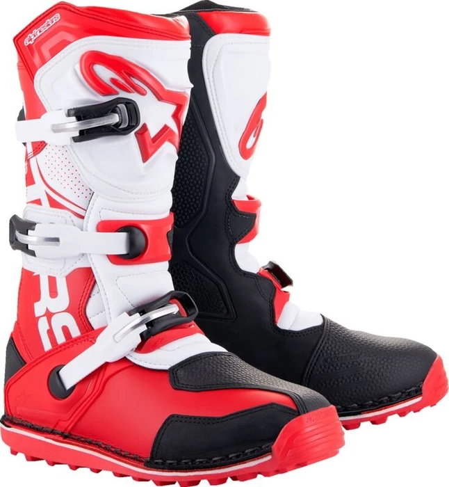 Alpinestars Tech-T Motorradstiefel rot/schwarz/weiß