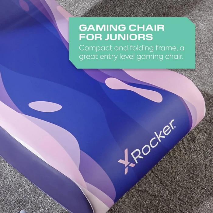 X Rocker Video Rocker Gaming Bodensessel für Kinder/Jugendliche, Lava Pink