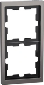 Merten System Design D-Life Rahmen, 2fach, nickelmetallic